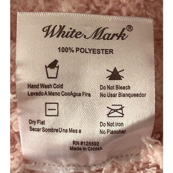 White Mark Women's Long Sleeve Star Hooded Fleece Cardigan L/XL - Picture 8 of 8